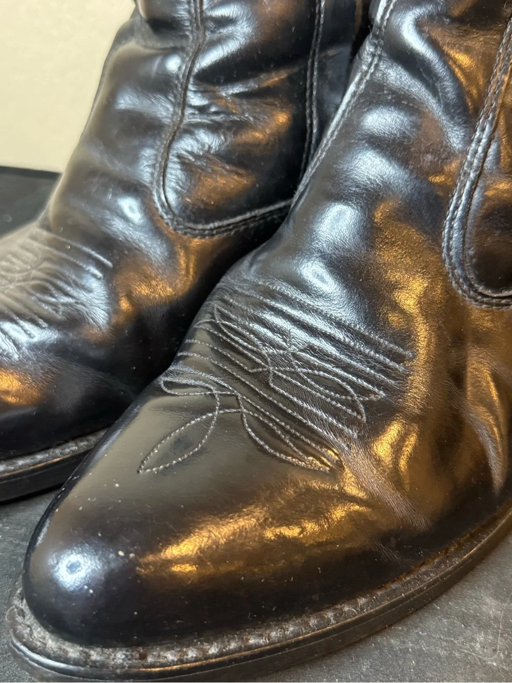 Laredo Men's Black Leather Ankle Boots